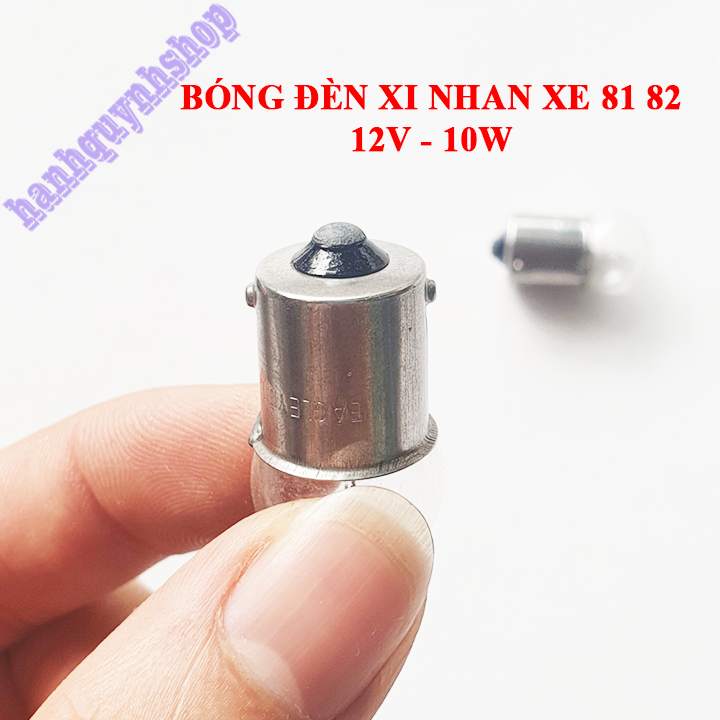 Combo 2 bóng đèn xi nhan xe cub 81 82 76 DD 12V 10W 1 tóc