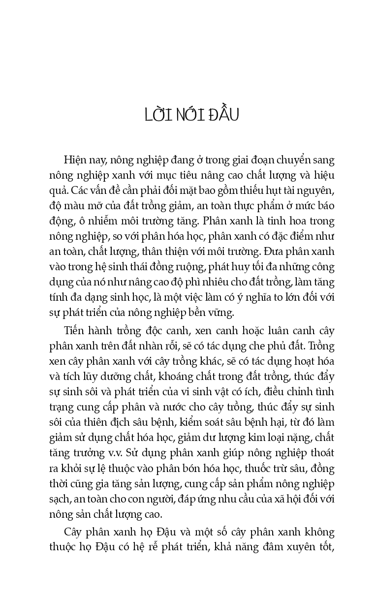Nông Nghiệp Xanh, Bền Vững - Ứng Dụng Cây Phân Xanh Trong Nông Nghiệp