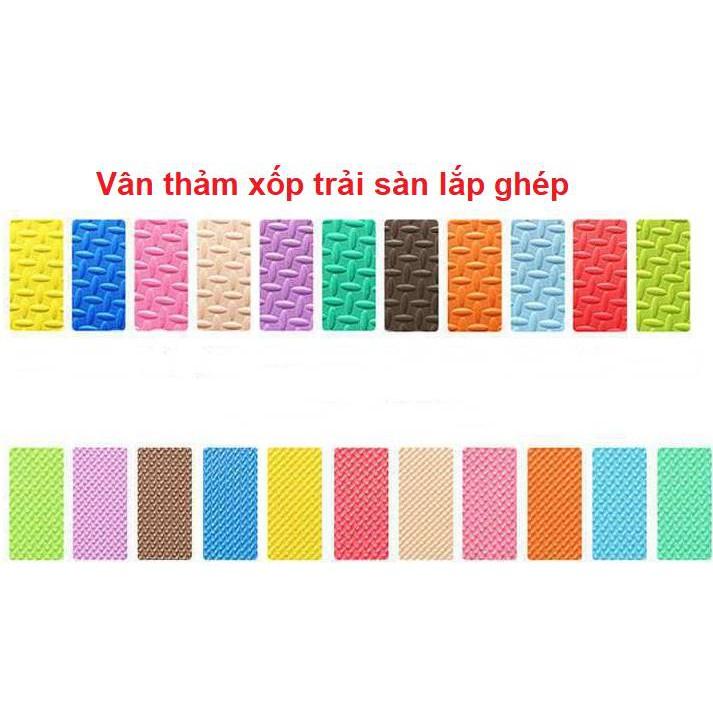 Thảm xốp trải sàn xốp trải sàn 60x60*1cm mầu hồng đỏ