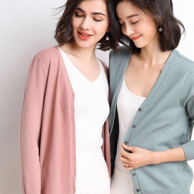 Áo khoác len cardigan lông cừu xuất Nhật - Loại 1