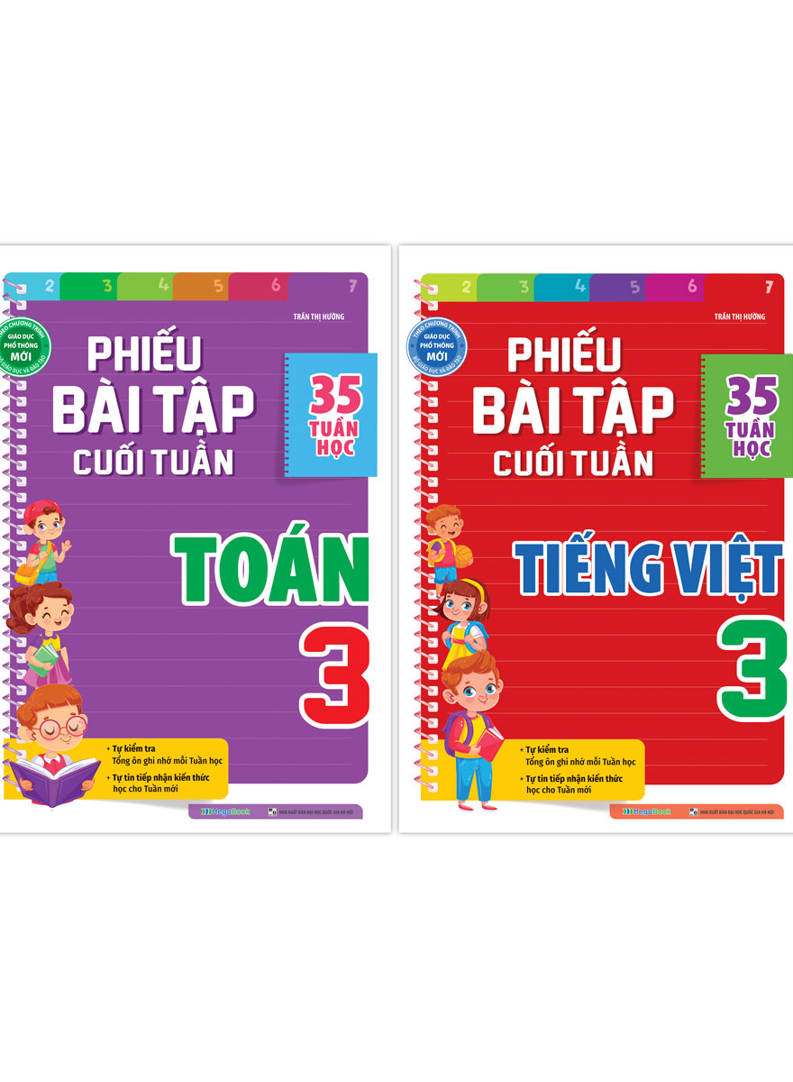 Combo Phiếu Bài Tập Cuối Tuần Toán + Tiếng Việt 3 _MEGA