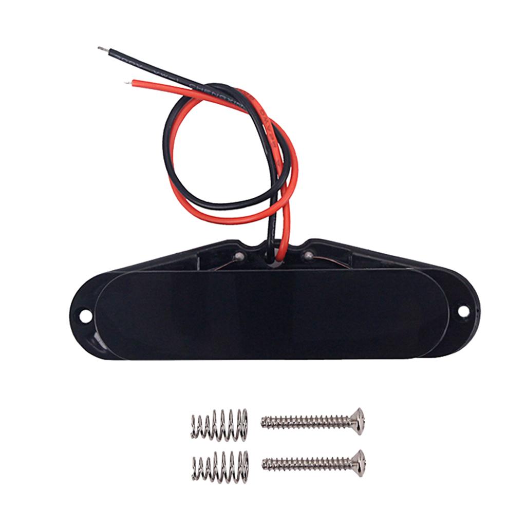 Cao Cấp Đàn Guitar Điện Bán Tải Humbucker Đơn Cuộn Dây Thu Kín, Đen