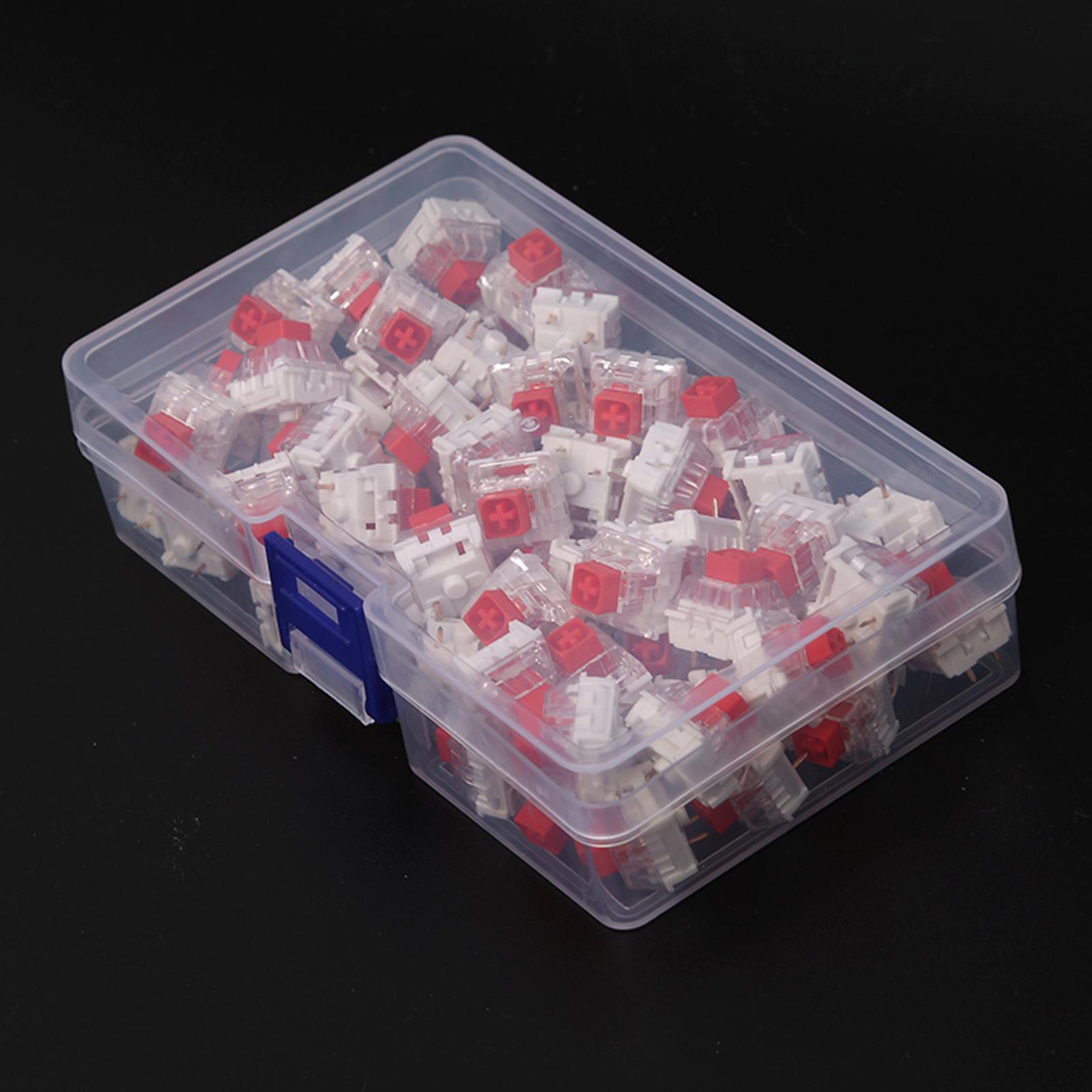 5Pcs Mechanical Keyboard Switch Storage Box Stackable for Keyboard DIY