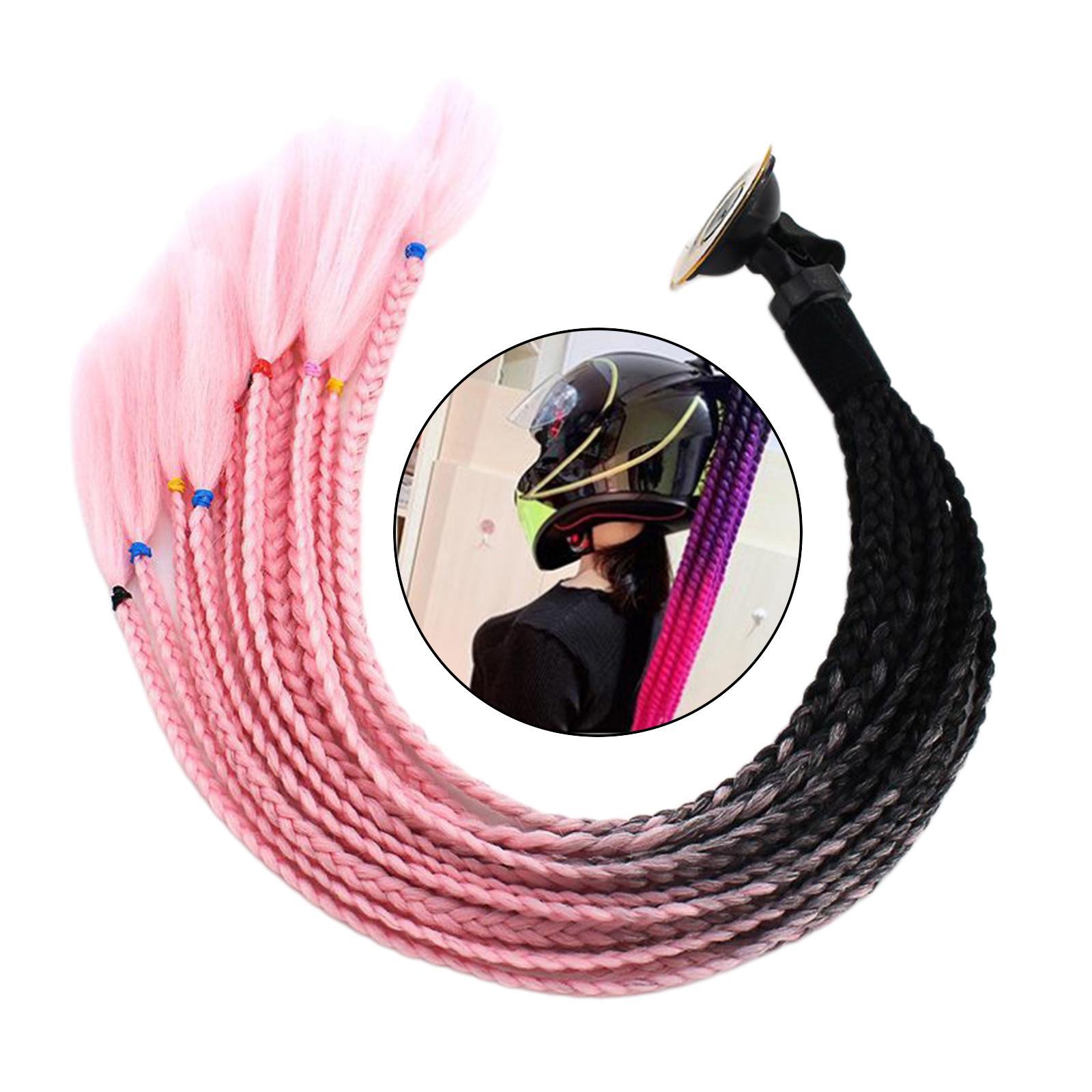 2X 55cm Hair   Gradient Ponytail for Motorcycle