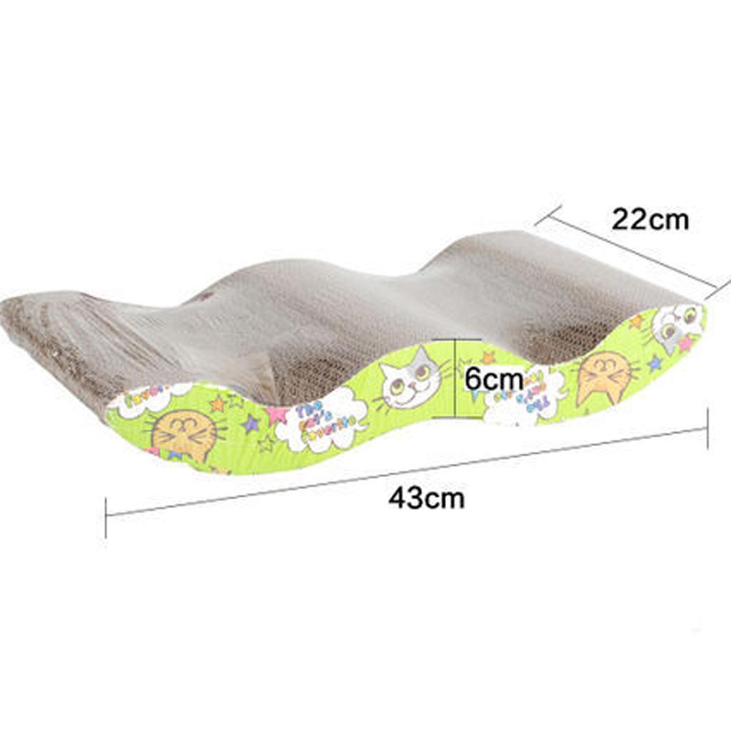 Corrugated Cardboard Cat kitten Scratcher Scratching Board Pad Post Bed Toy