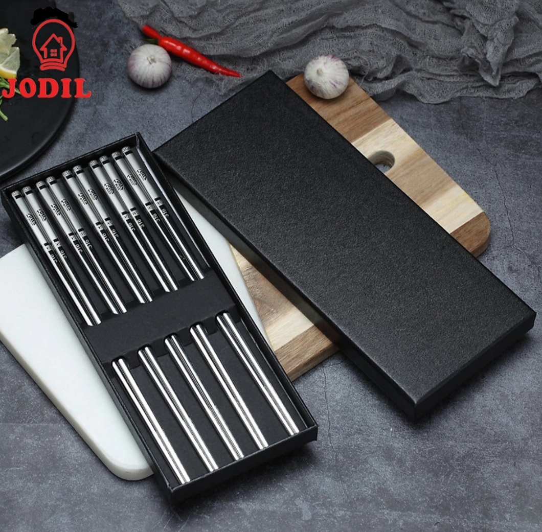 HỘP 10 ĐÔI ĐŨA INOX # 304 - CAO CẤP - SANG TRỌNG - NGUYÊN KHỐI INOX 304
