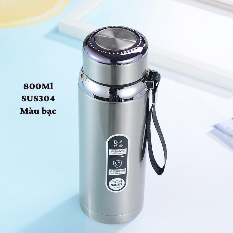 Bình Giữ Nhiệt Chất Liệu Inox SUS 304-316 Cao Cấp Nhiều Dung Tích 600-800-1000Ml Huyna Mart BGN06