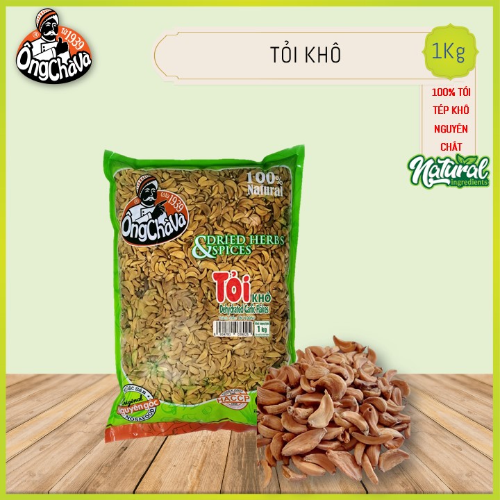 Tỏi Khô Ông Chà Và 1kg (Dried garlic)