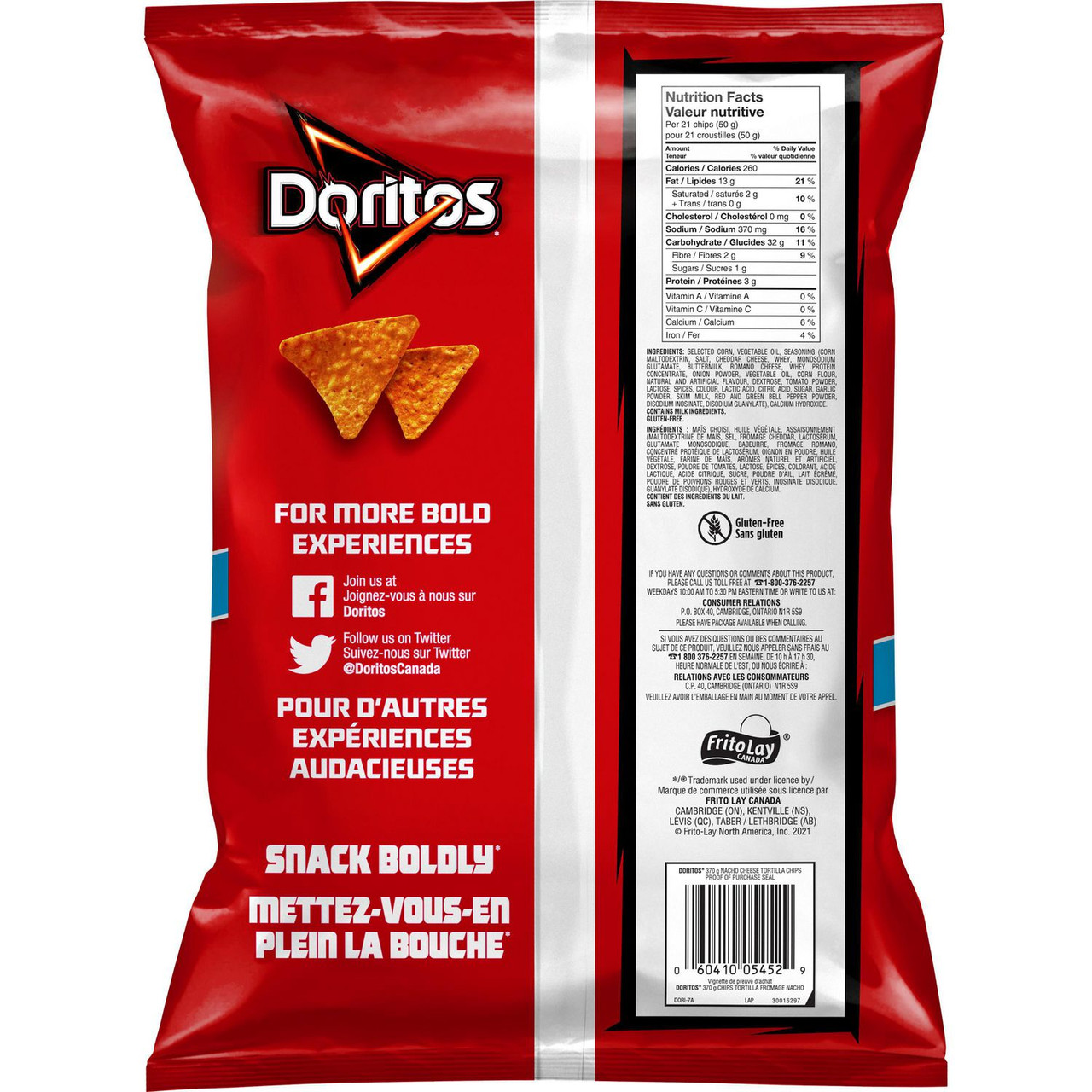 Bánh Snack Phô Mai hiệu Doritos Nacho Chips 198g