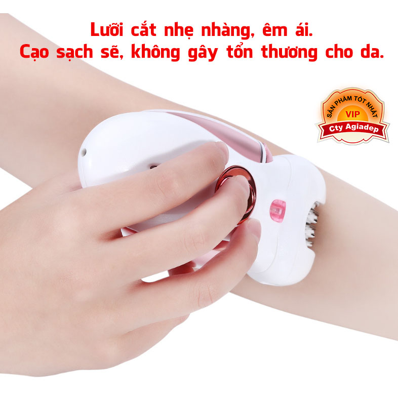 Máy wax dụng cụ waxing 4 đầu đa năng cạo lông chân, lông tay, lông nách, vùng bikini K2530 - Hàng xuất Châu Âu