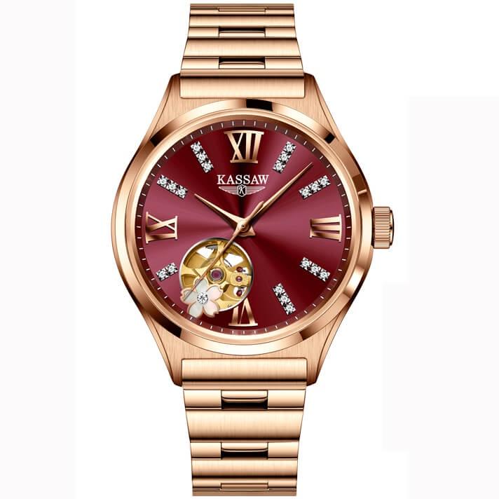 Đồng hồ nữ chính hãng KASSAW K990-5 Chống Nước ,chống xước ,kính sapphire, bảo hành 24 tháng Thời Trang Cho Nữ thiết kế đơn giản trẻ trung và sang trọng