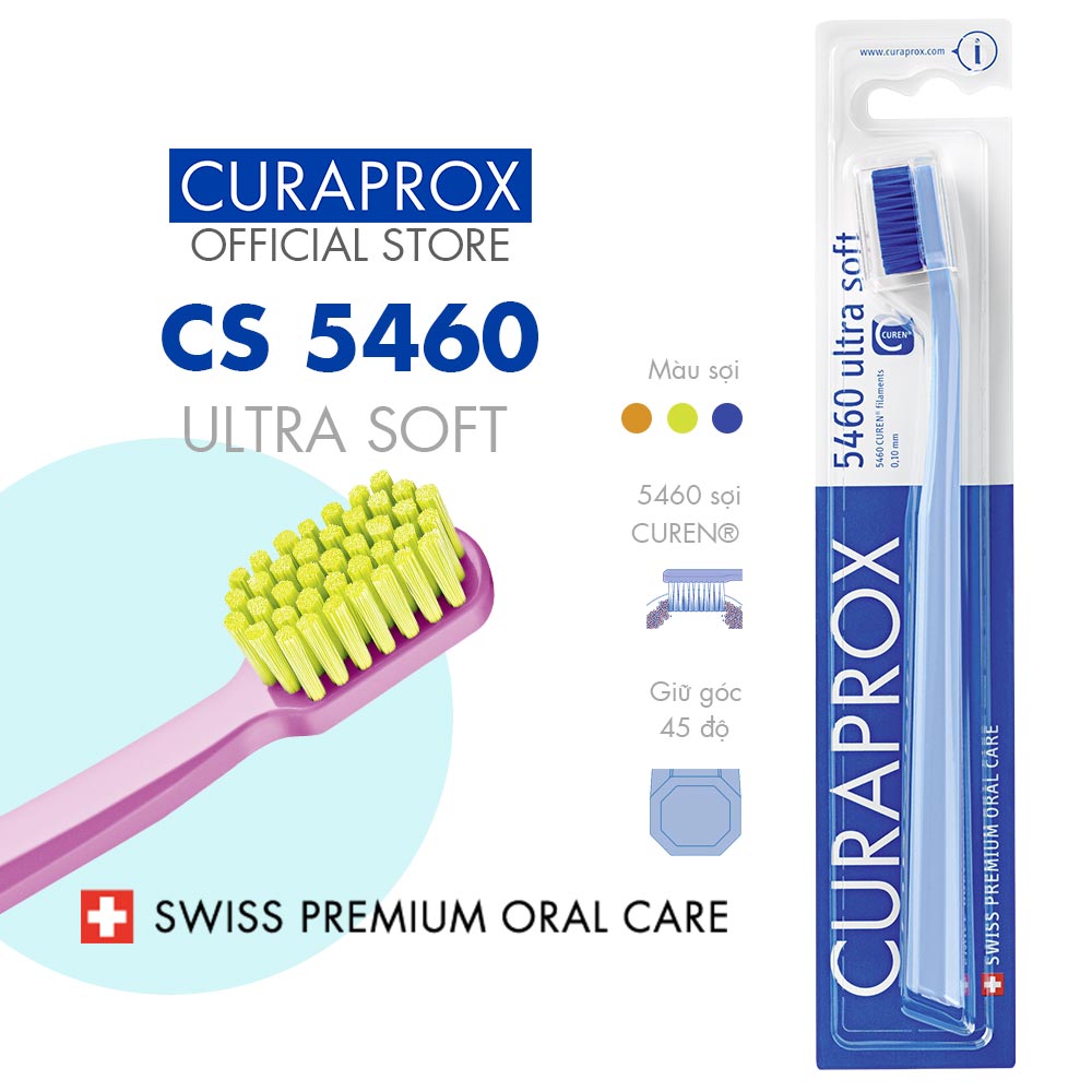 Bàn chải răng Curaprox CS 5460 Ultra Soft (Màu ngẫu nhiên