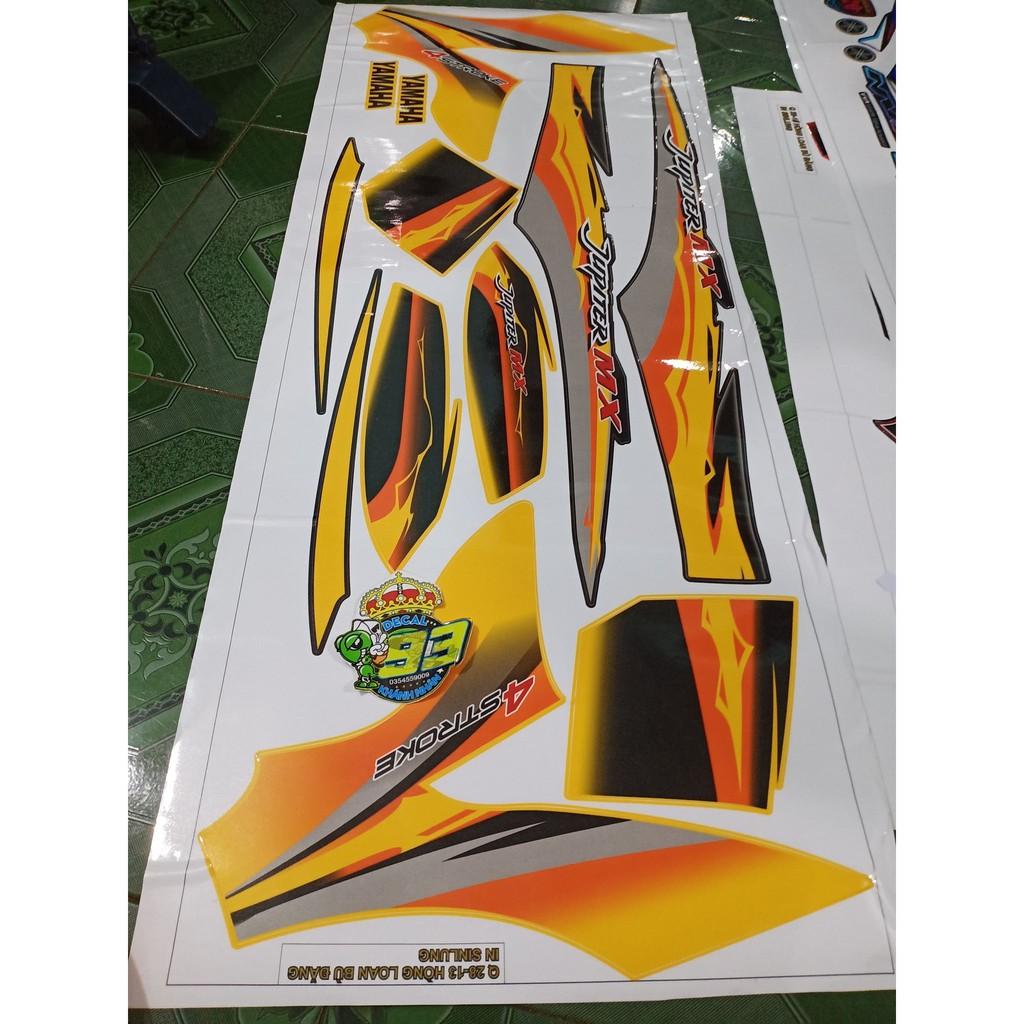 Tem rời jupiter mx vàng xe vàng đen