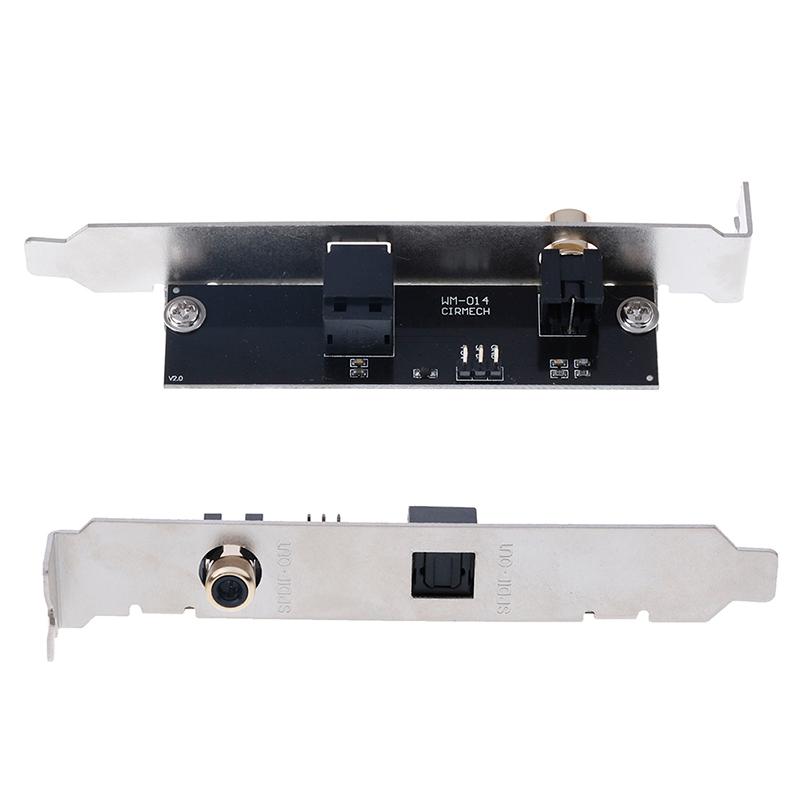 Chất lượng cao 1set spdif quang và RCA ra khung cáp cho ASUS MSI Gigabyte bo mạch chủ