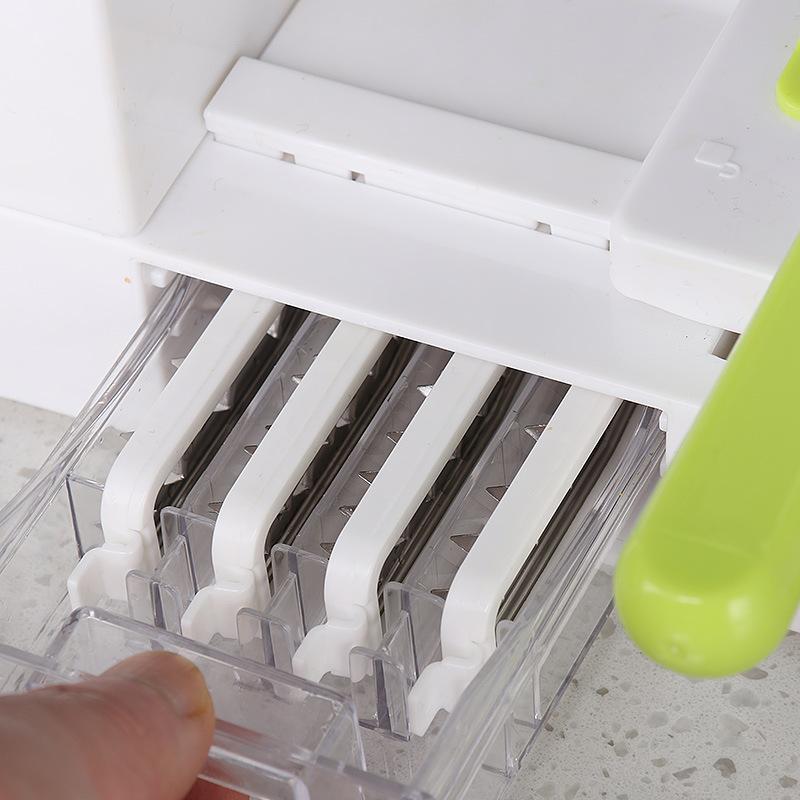 Chuyên Nghiệp Rau Xoắn Ốc Cắt Cánh Quạt Quay Cắt Chà Bông Chay Mì Spaghetti Máy Làm Mì Salad Dụng Cụ Phụ Kiện Nhà Bếp