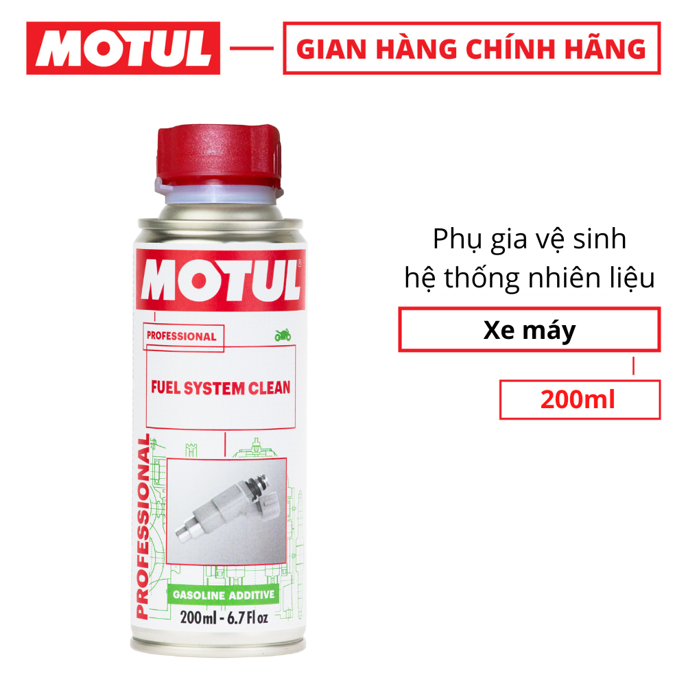 Phụ gia vệ sinh hệ thống nhiên liệu xe máy - FUEL SYSTEM CLEAN MOTO 200ml