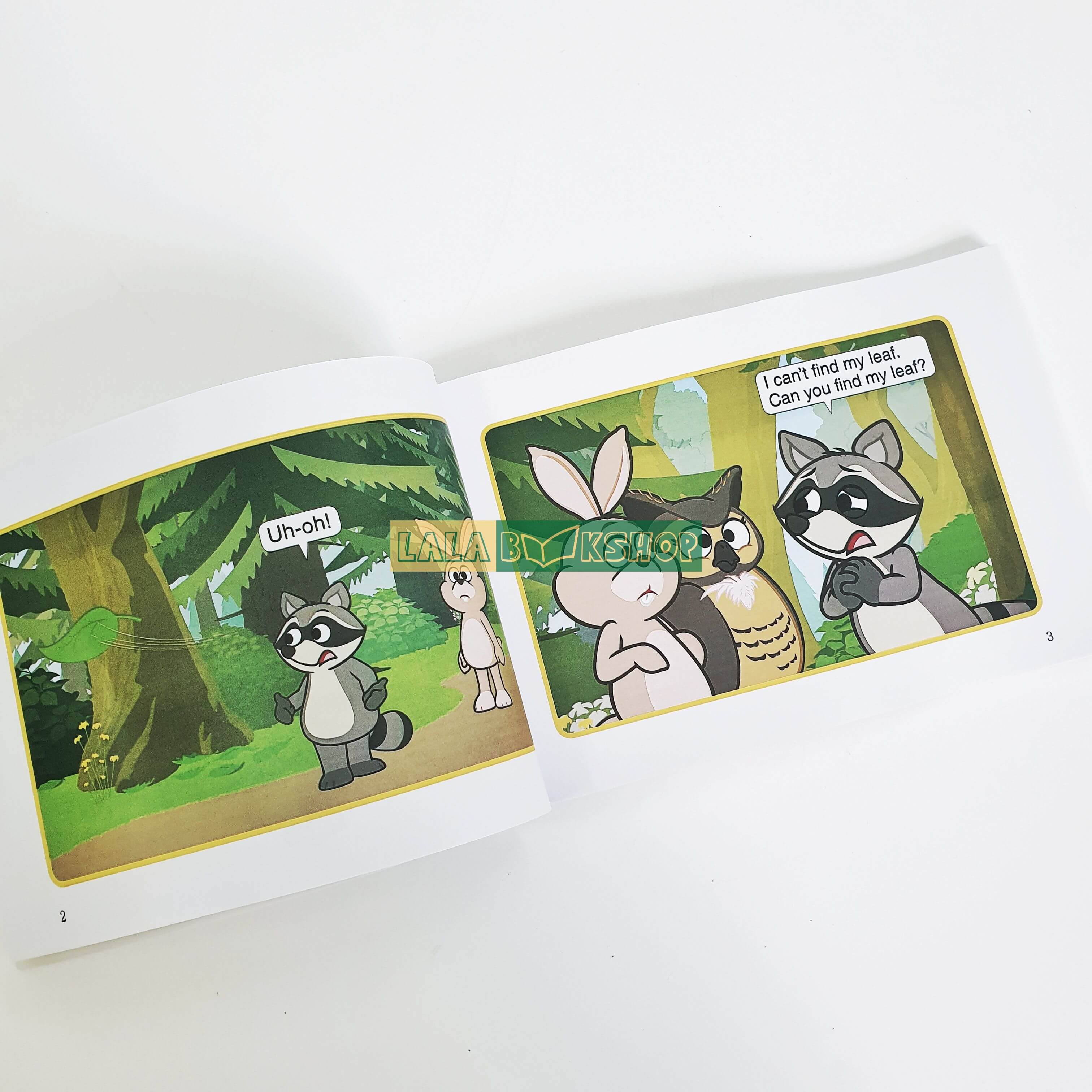 Flash card - The big green forest (Little fox) tặng file nghe