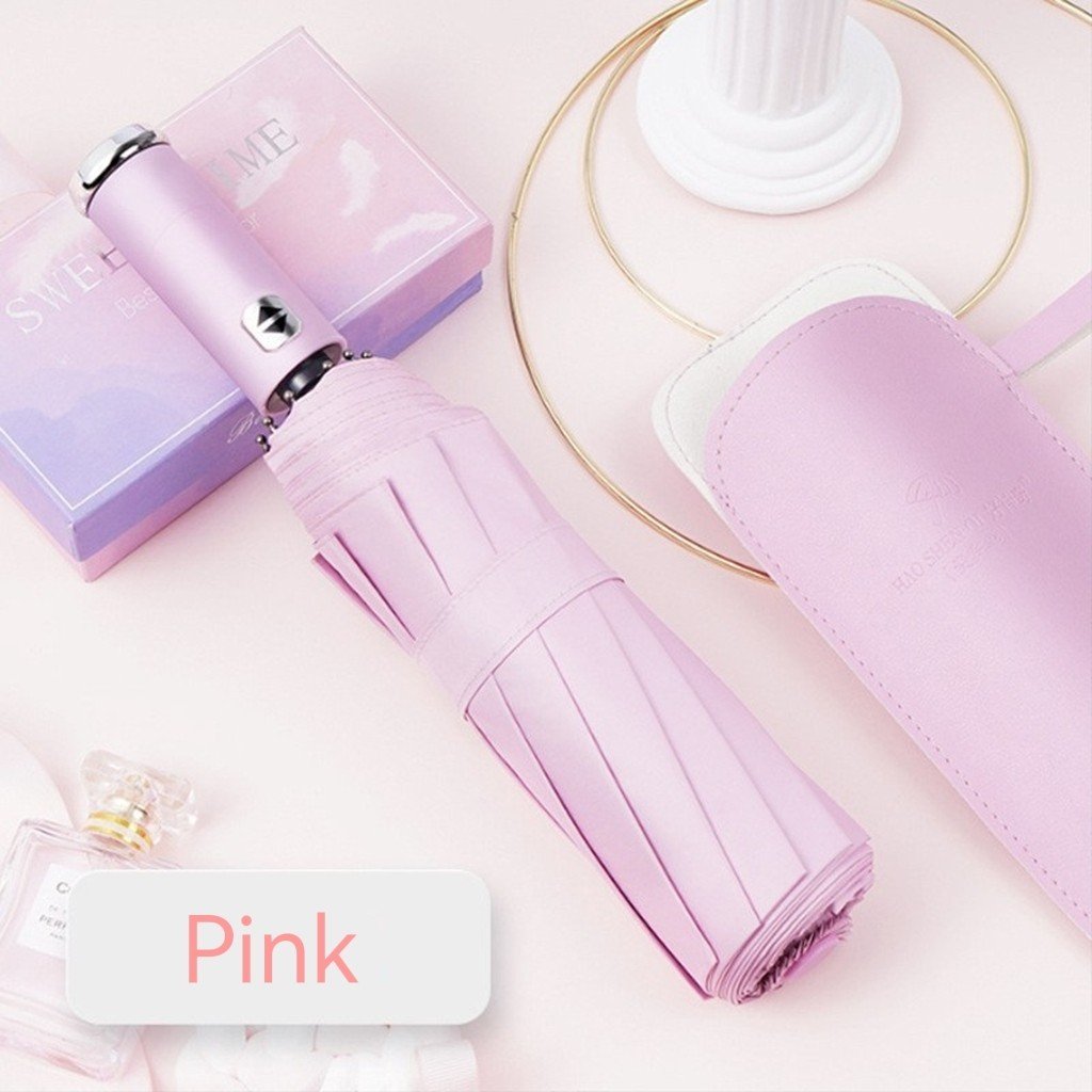 Cây Dù Bấm Xếp 2 Chiều Che Mưa Tự Động Có Đèn
