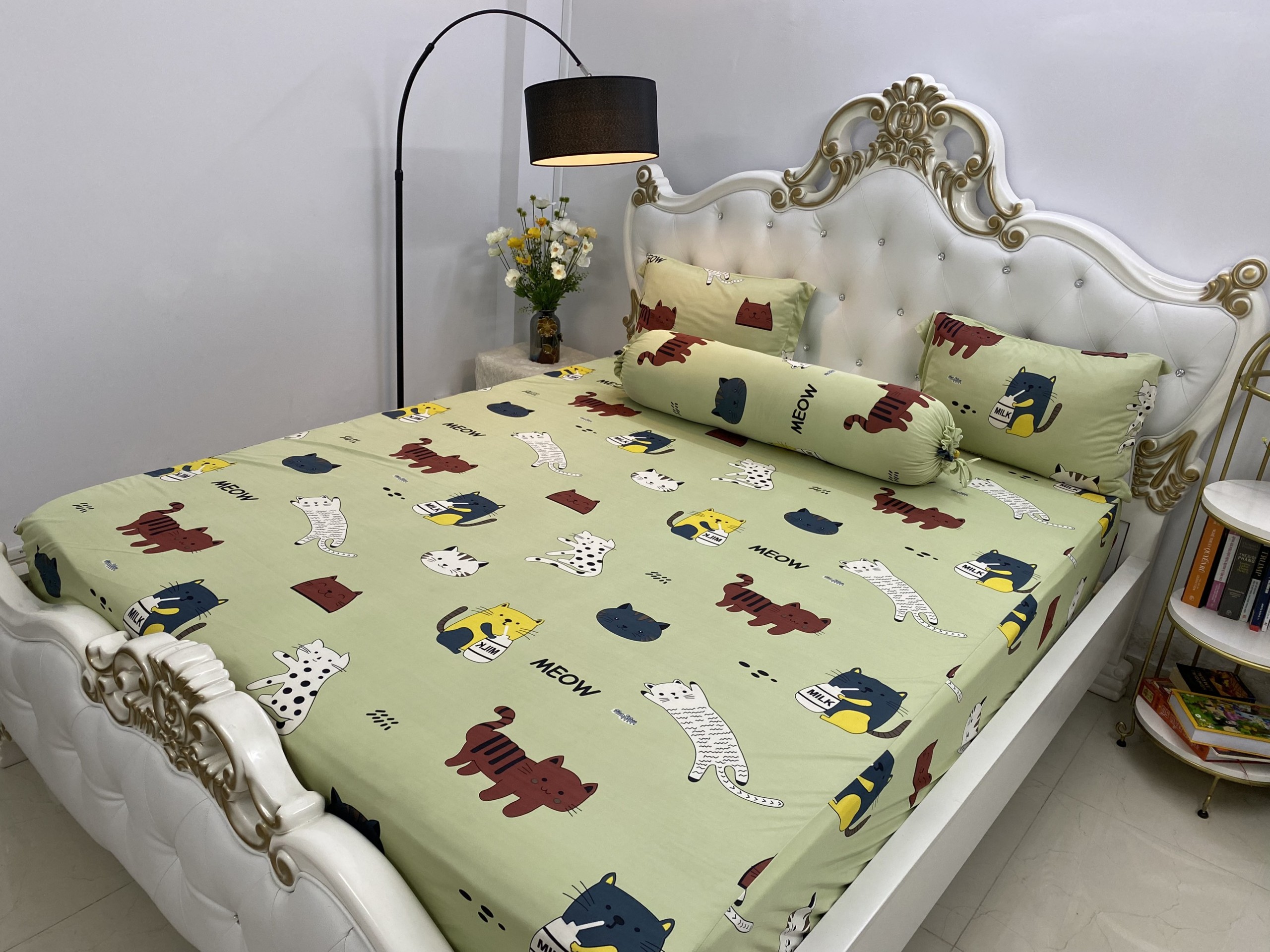 Bộ Drap Thun Lạnh Hàn Quốc cực bền màu , đủ size