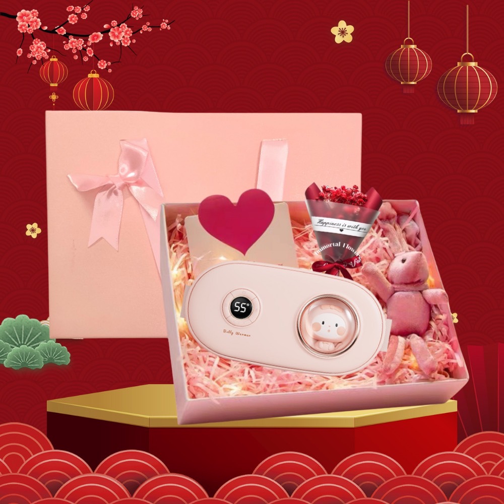 ￼Đai Chườm Nóng Massage Bụng KAW 6 Chế Độ Màn LED Thông Minh, Giảm Đau Bụng Kinh Nhanh Chóng, Làm Ấm Vùng Bụng Vùng Lưng