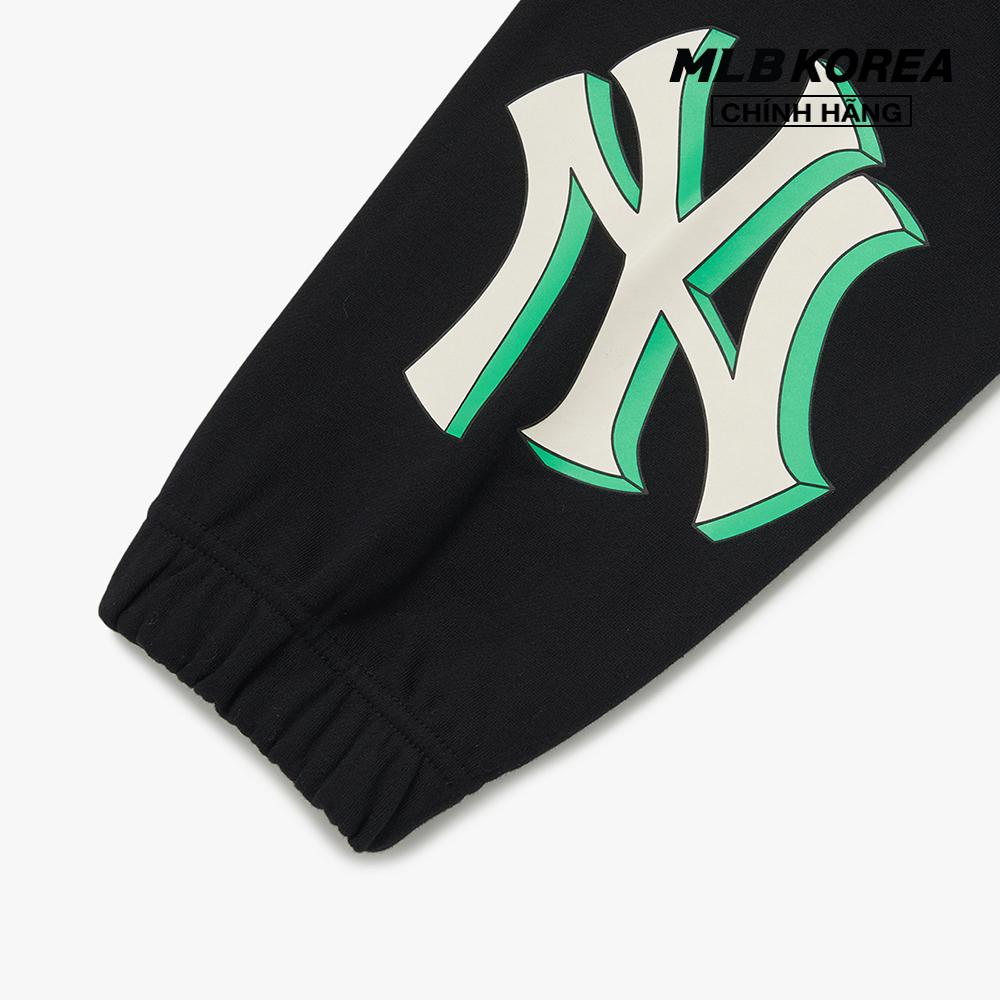 MLB - Quần jogger lưng thun Basic Mega Logo Loose Fit 3APTB0224-50BKS