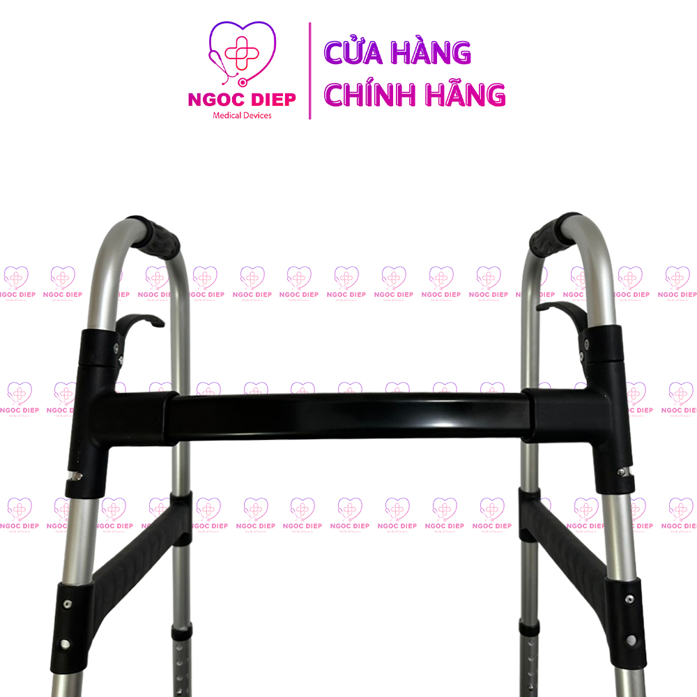 Khung hợp kim cao cấp bánh xe to tích hợp 2 phanh chốt tự động OROMI FBL835222 - Có thể gấp gọn