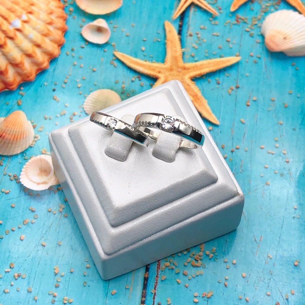 Nhẫn Đôi Bạc Nhẫn Cặp Bạc - Dịu Dàng - BẠC HIỂU MINH NC102