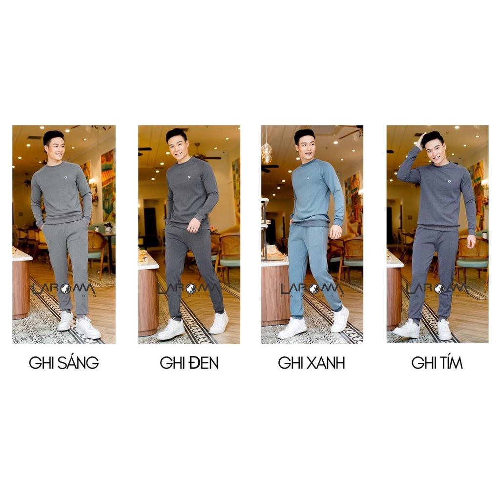 Bộ Nỉ Nam Cổ Chui Laro Co Giãn, Khử Mùi, Thơm Mát