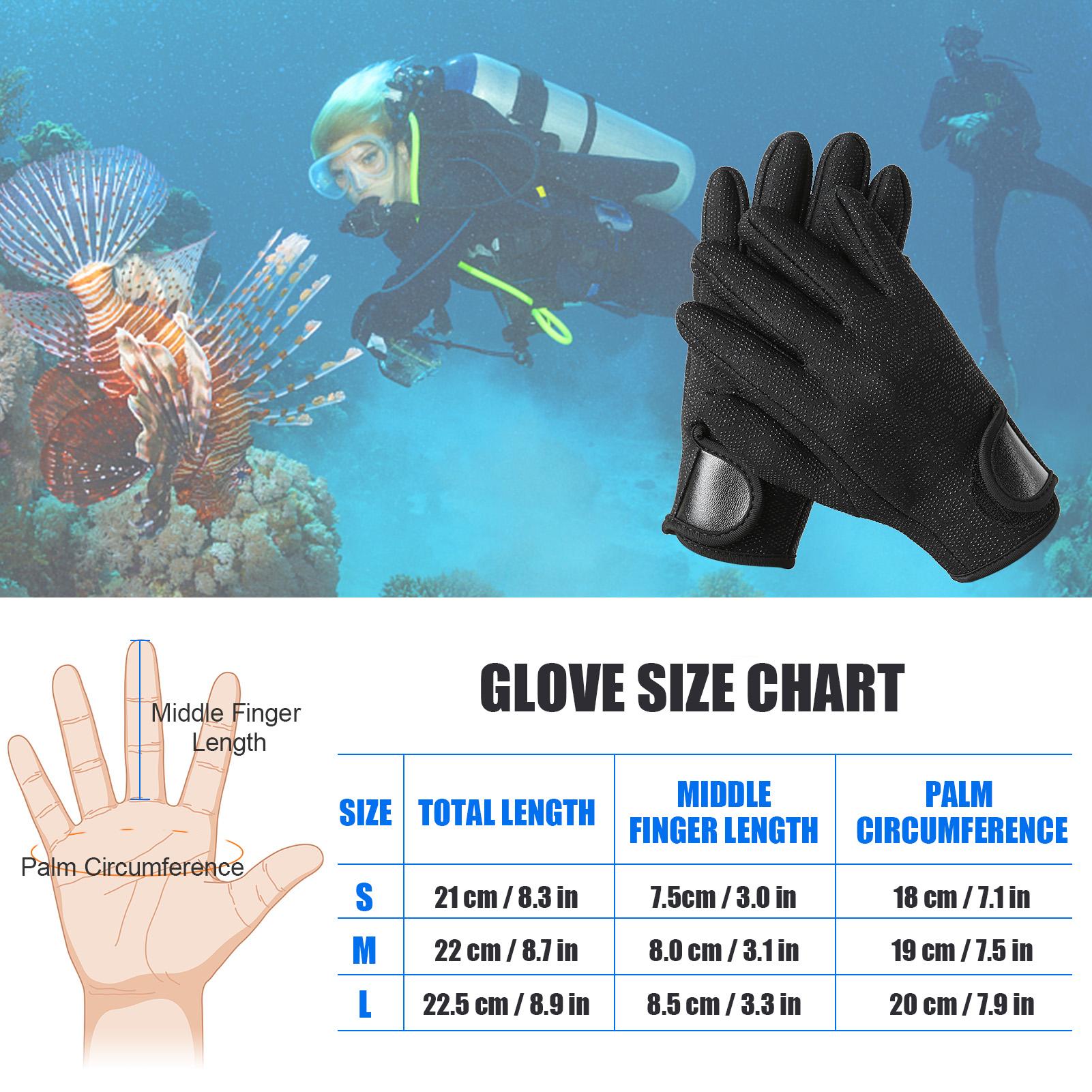 Găng Tay Lặn Bằng Cao Su Tổng Hợp 1,5Mm Chống Trượt Cho Nam Và Nữ