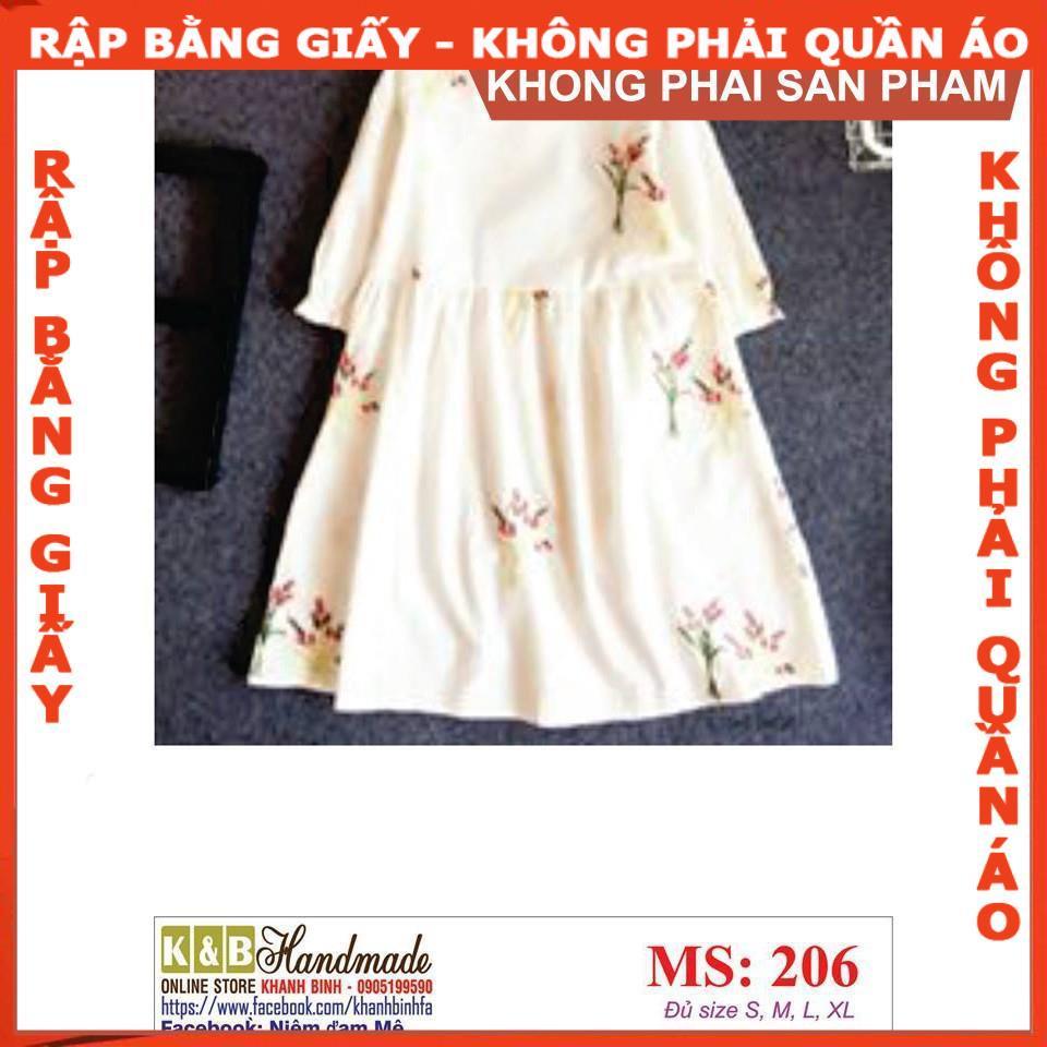 Rập giấy A0 mã 206 (BẢN VẼ) - rập đầm