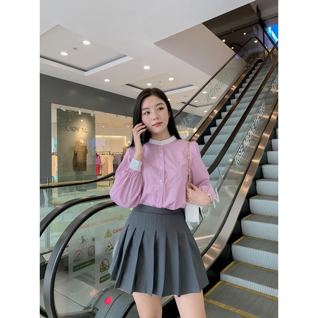Chân váy tenis nữ Méo shop dáng ngắn xếp ly Flora
