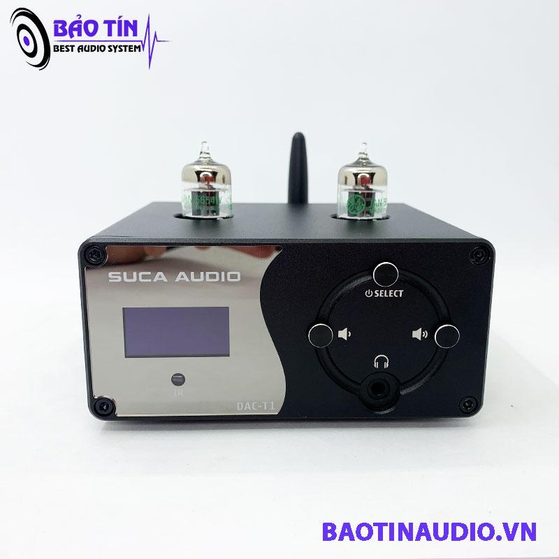 DAC T1 hàng chính hãng - giải mã tích hợp pre đèn tăng giảm bass trép có điều khiển và sử dụng trực tiếp bóng Mỹ 5654W