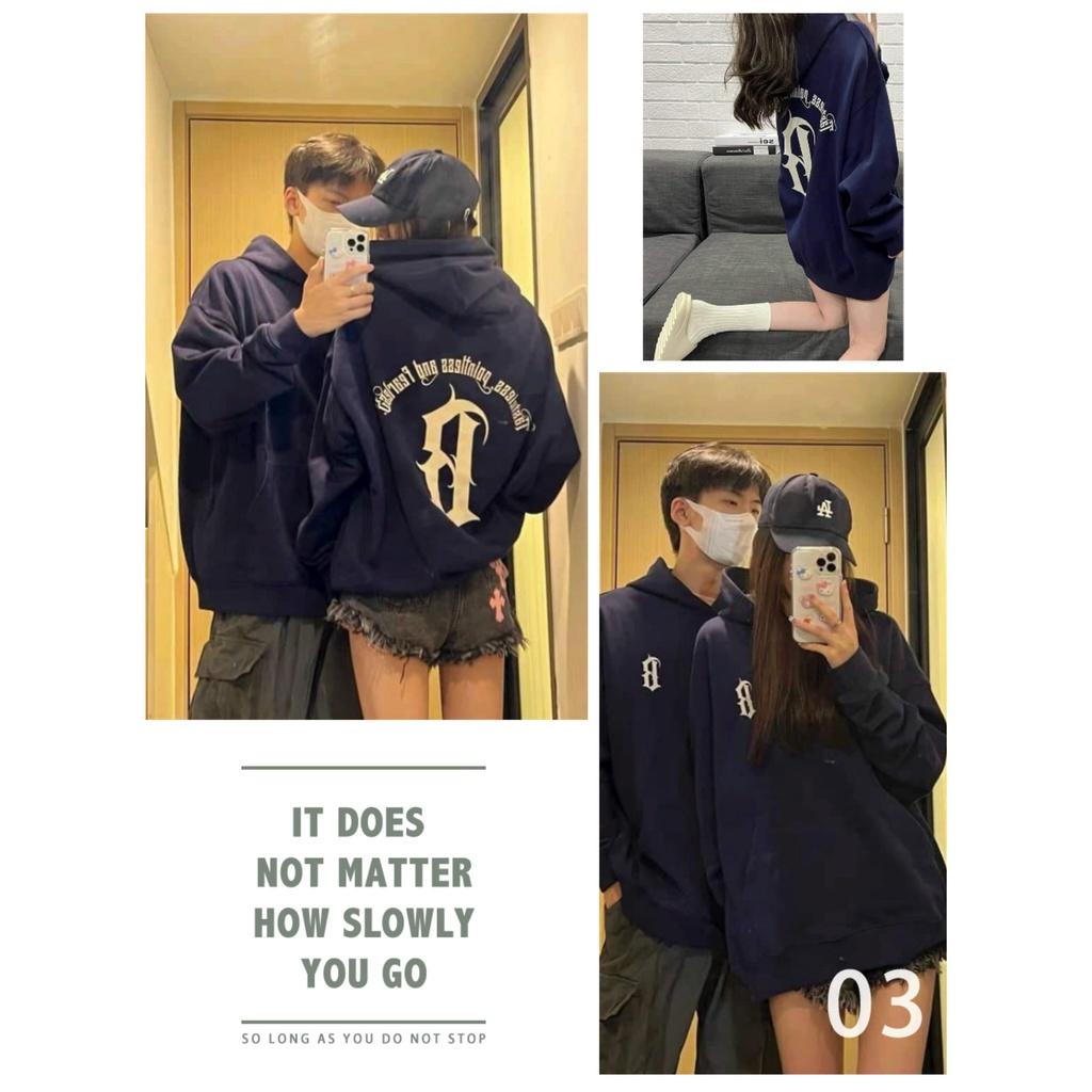 Áo Hoodie Nam Nữ Unisex In Chữ B Dáng Rộng Kèm Mũ Siêu Basic