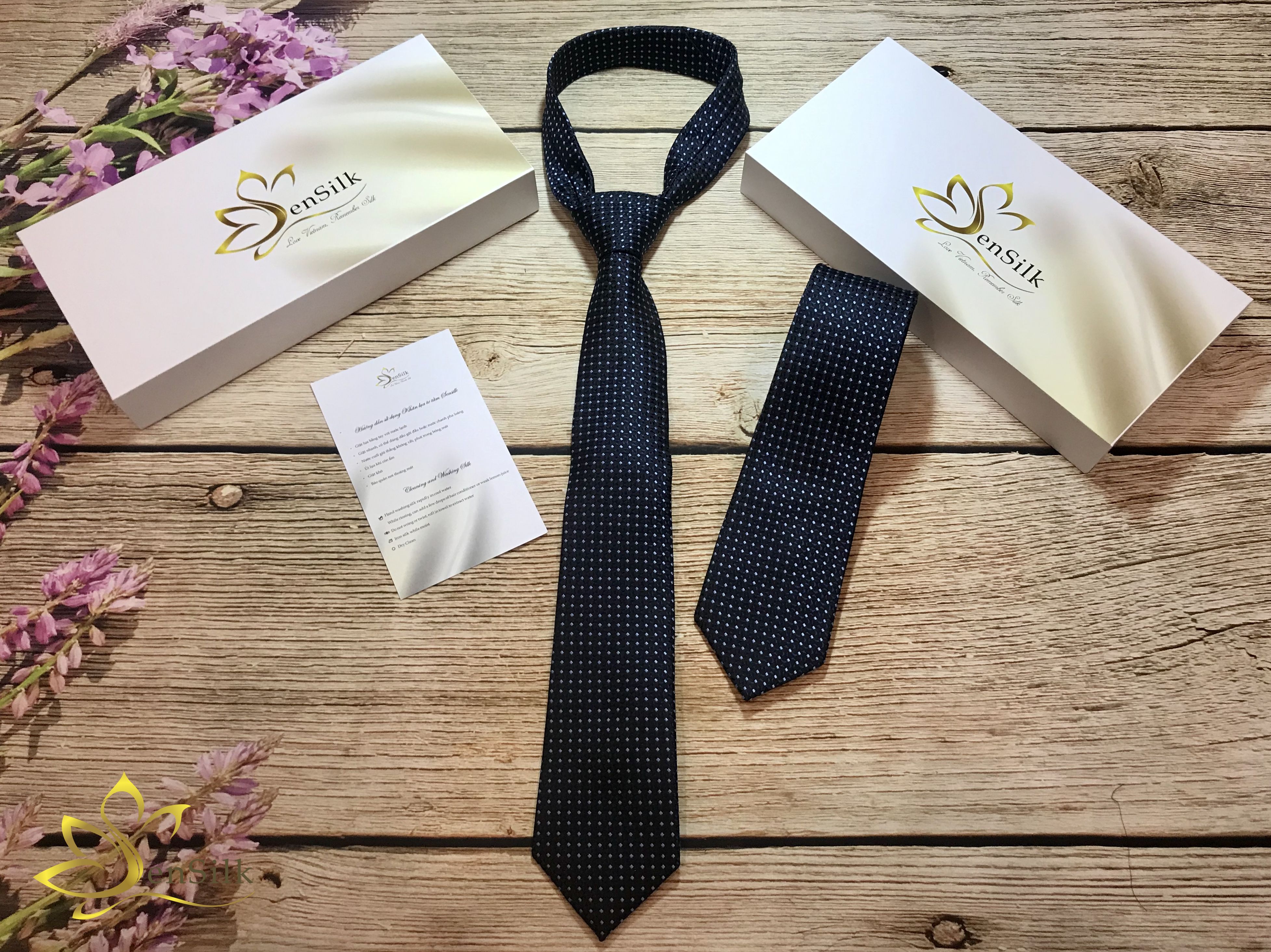 Silk Necktie – Cà Vạt Lụa SenSilk CAVATS03 – Quà Tặng Doanh Nhân