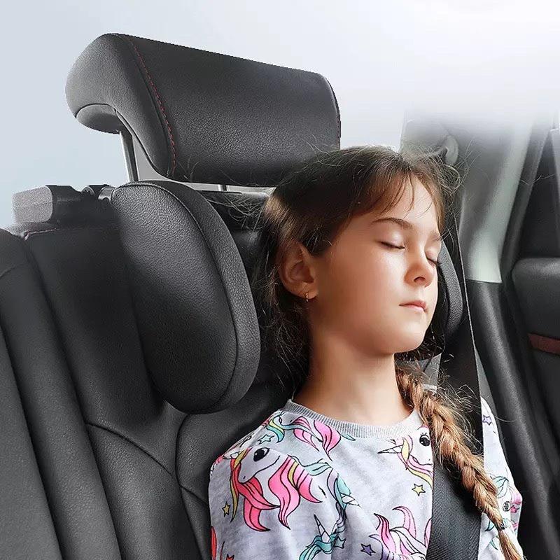 Gối tựa đầu 2 bên chống mỏi cổ khi ngủ gắn ghế ô tô xe hơi kiêm giá đỡ điện thoại và móc treo đồ đa năng