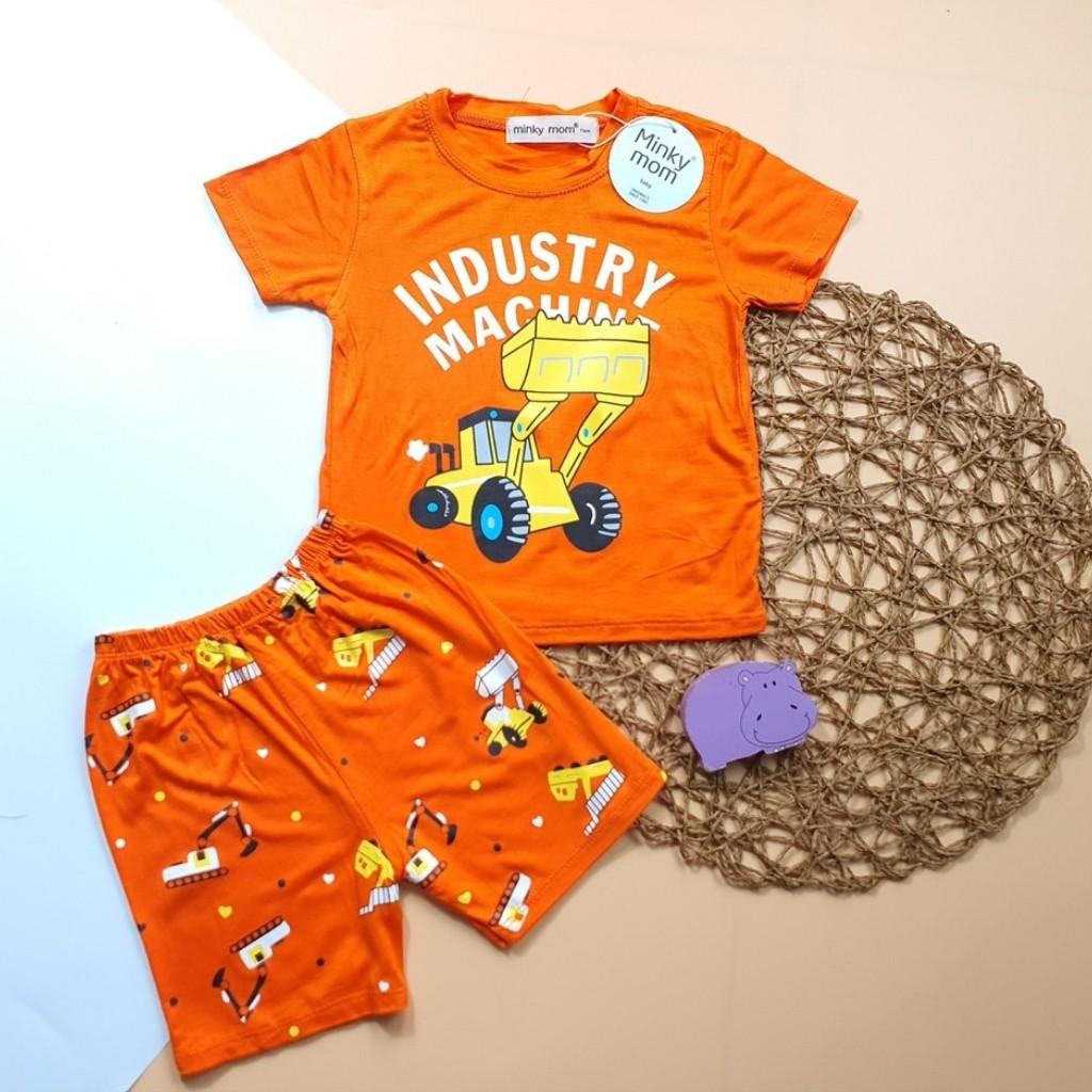 Bộ Cộc Tay Cho Bé FREE SHIP Bộ Minky Mom Cộc Tay Cho Bé Trai Bé Gái Chất Thun Lạnh siêu mềm mịn thoáng mát