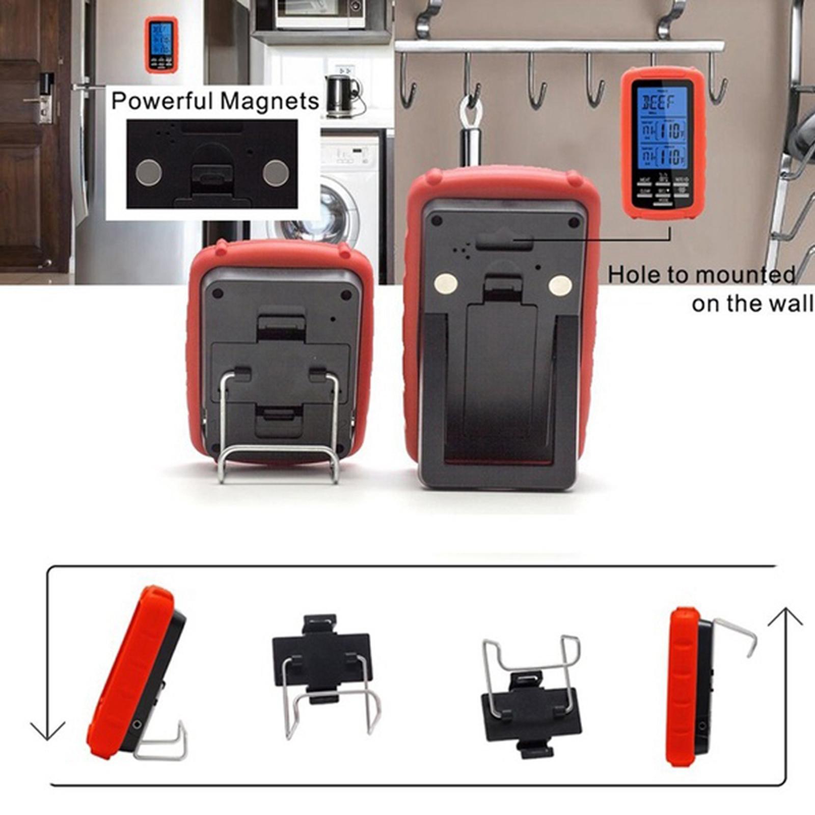 BBQ Food Thermometer Baking Fry Cooking Instant Read LCD Digital Red