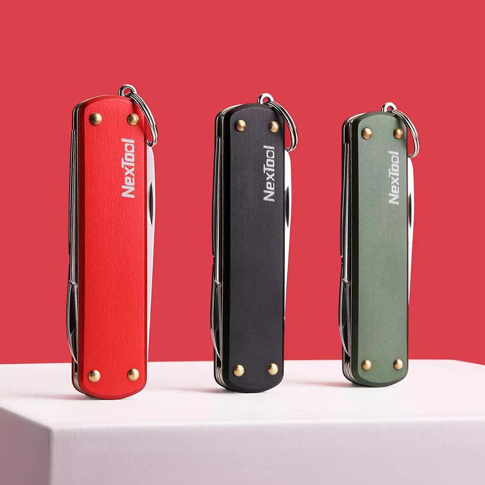 NEXTOOL 4-In-1 Multifunctional Tools Folding Blade Knife Scissors Screwdriver Nail File Outdoor Camping Hiking Cycling