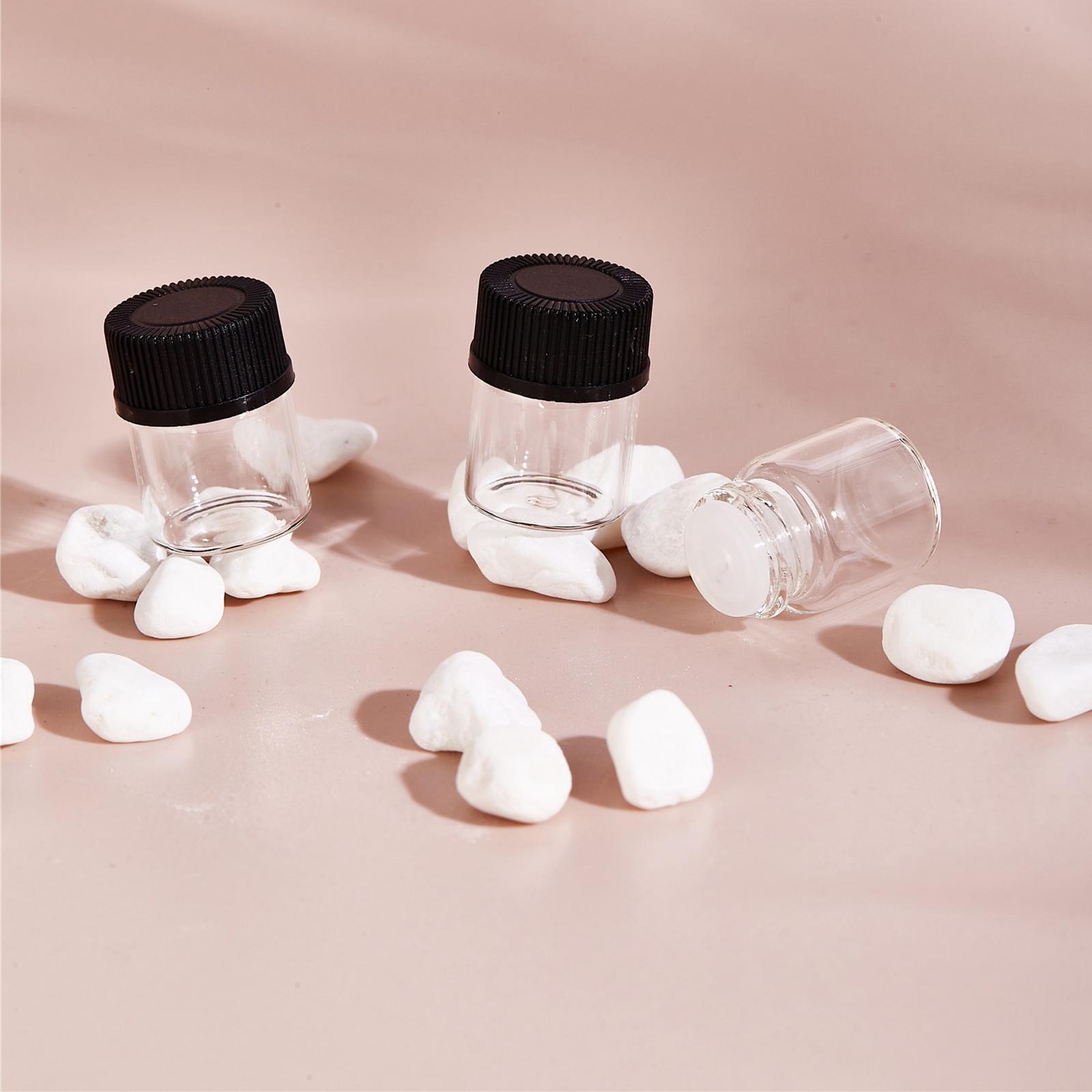 100 Pcs Essential Oil  Vial with orifice 1ml  Dram bottle
