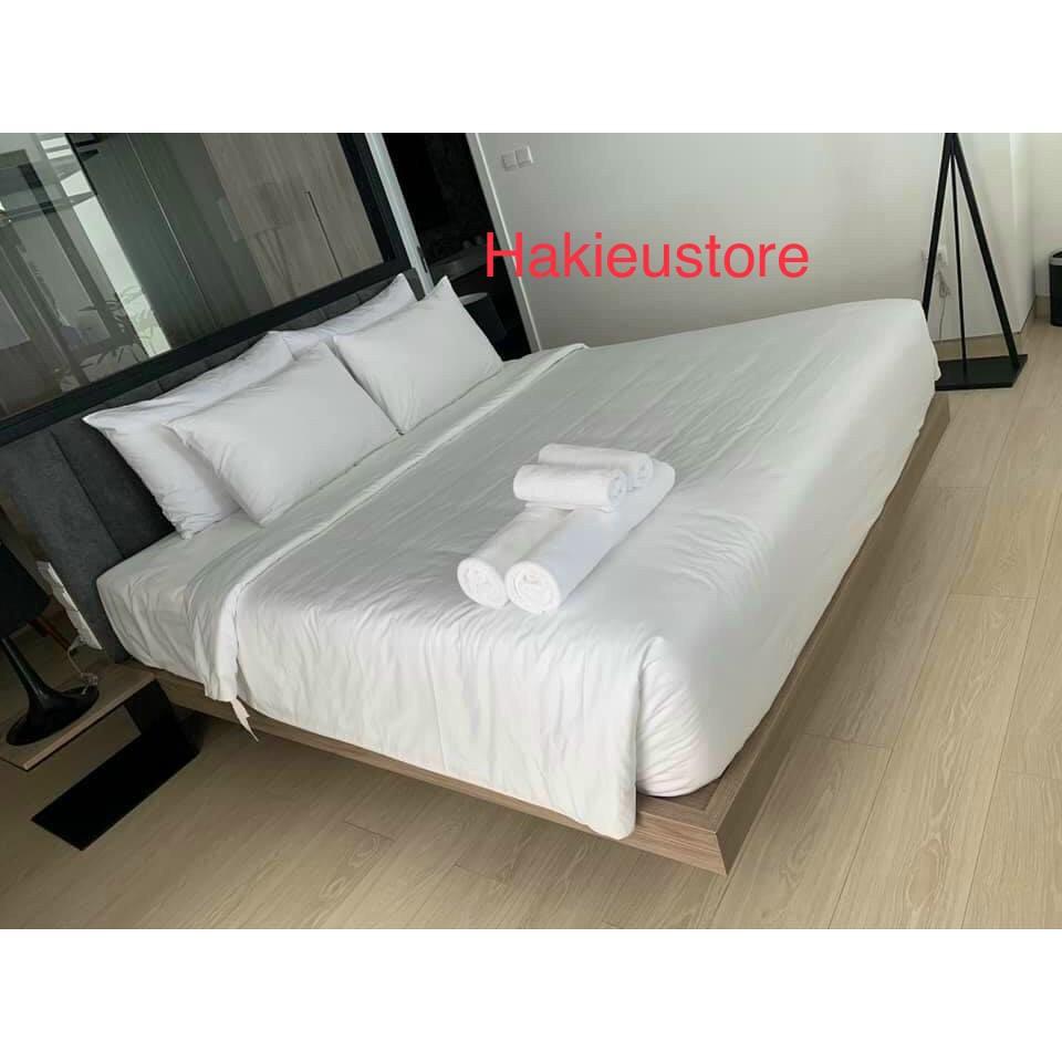 Vỏ chăn trắng trơn Khách sạn. nhà nghĩ gia đình 1m6/8 ×2m .2mx2m2