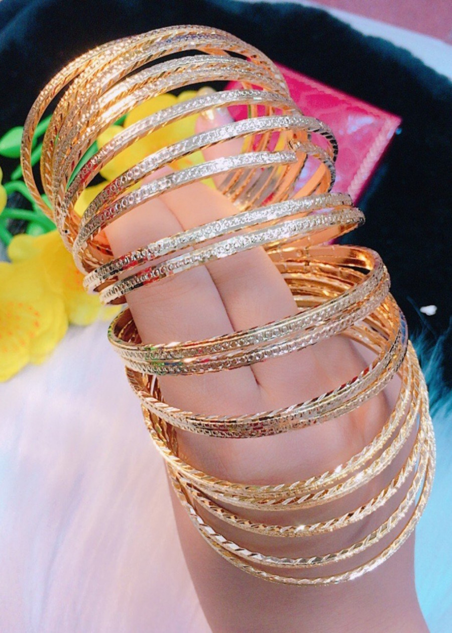 Vòng ximen khóa gài mạ vàng 18k mã 8018A