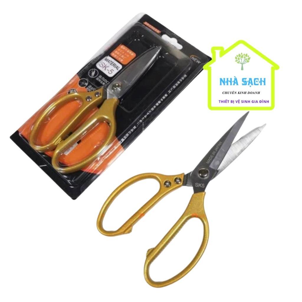 Kéo Nhật SK-5 Lưỡi Thép Cán Vàng - Hàng Nội Địa Nhật