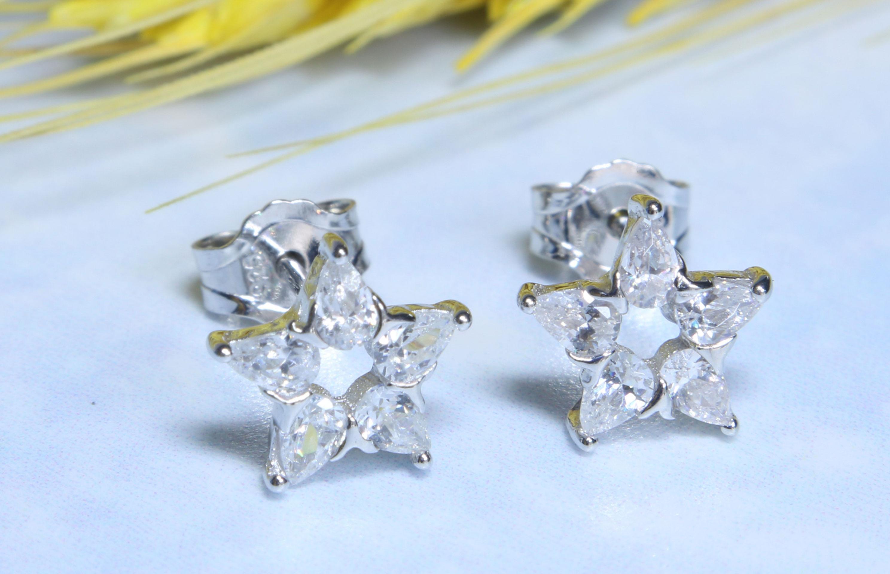 Bông Tai Bạc Nữ  Stars love