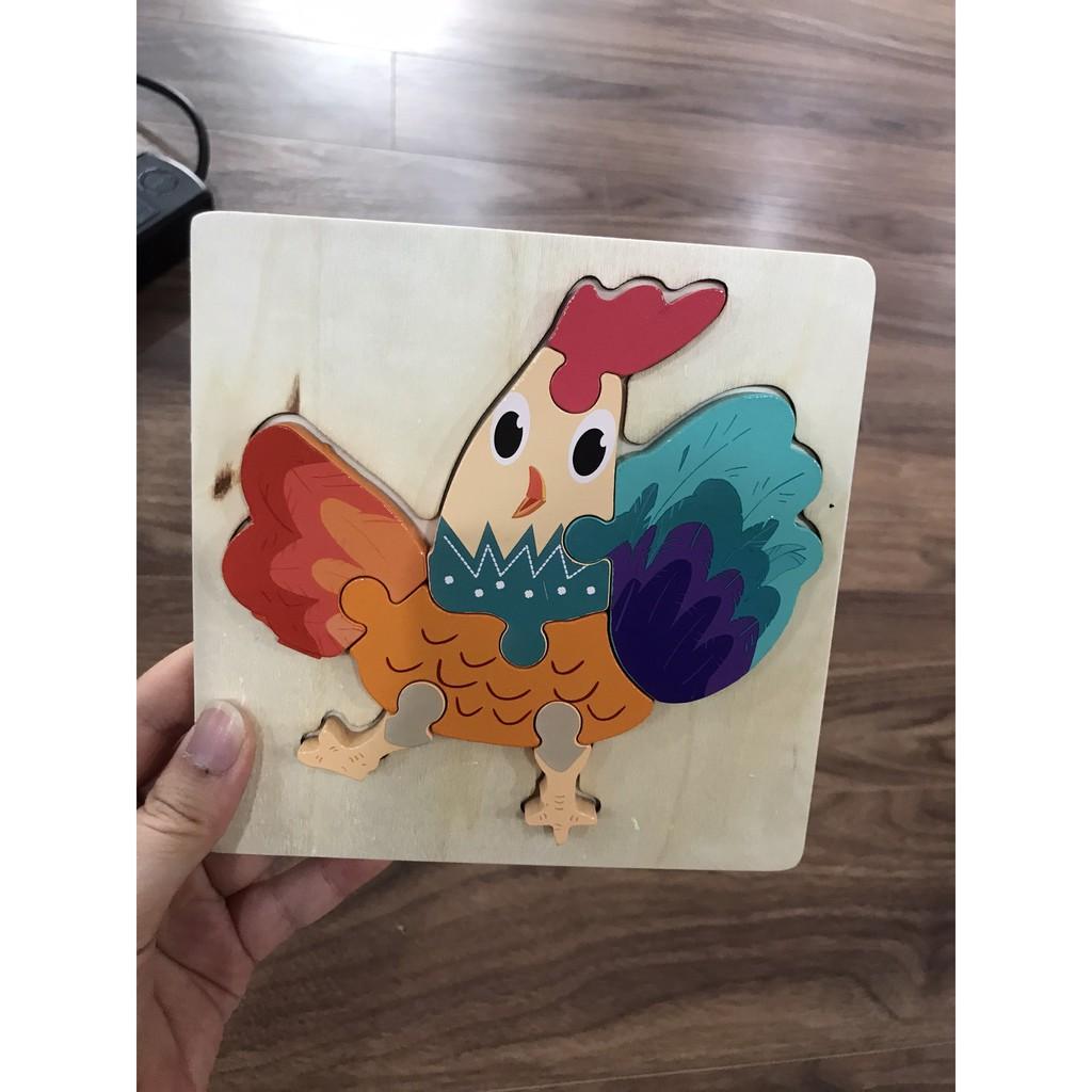 Tranh gỗ-tranh ghép gỗ 3D-ghép hình gỗ-đồ chơi cho bé