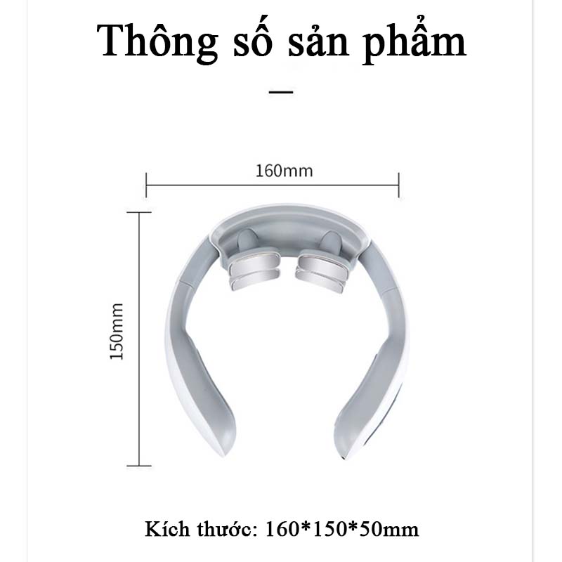 Máy Massage Cổ Vai Gáy Xung Điện Hồng Ngoại JT – H80 Trị Liệu 6 Chế Độ Đa Năng Cao Cấp Gối Mát Xa Cổ Chữ U 4 Miếng Dán Điện Từ 20 Cấp Độ Tùy Chọn Massage Nhiệt Giúp Làm Giảm Đau Nhức Cổ