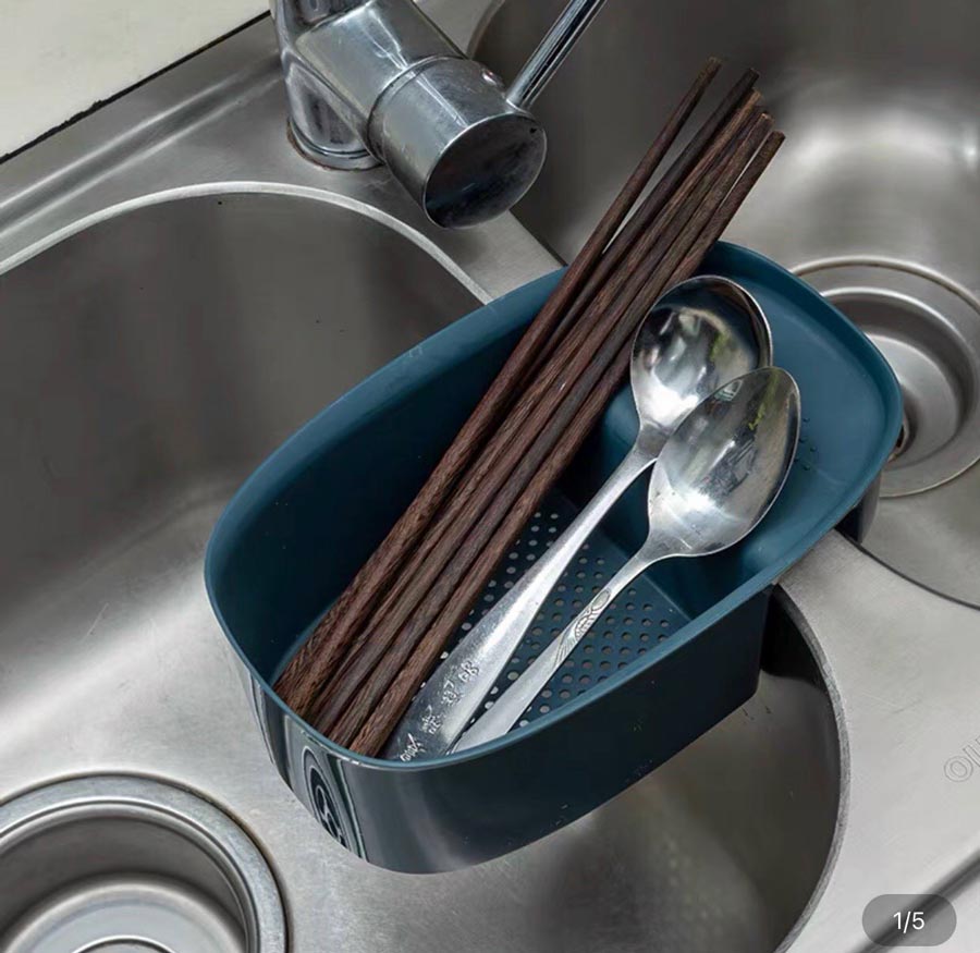Khay Nhựa Treo Bồn Rửa Đa Năng Hình Bầu Dục Tiện Lợi