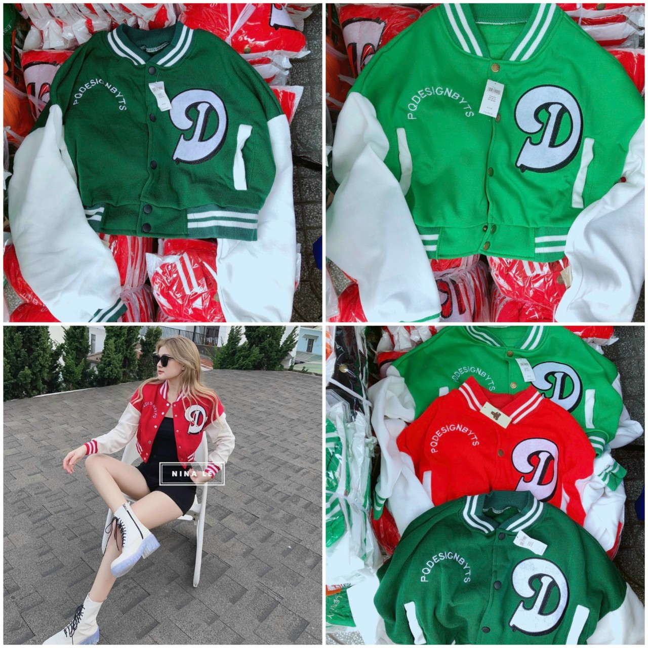 Áo khoác Nữ Croptop Lửng Chữ D _ Kiểu Bomber Nút Bấm Form Hàn Quốc - FREESHIP RẺ ĐẸP - Chống Nắng