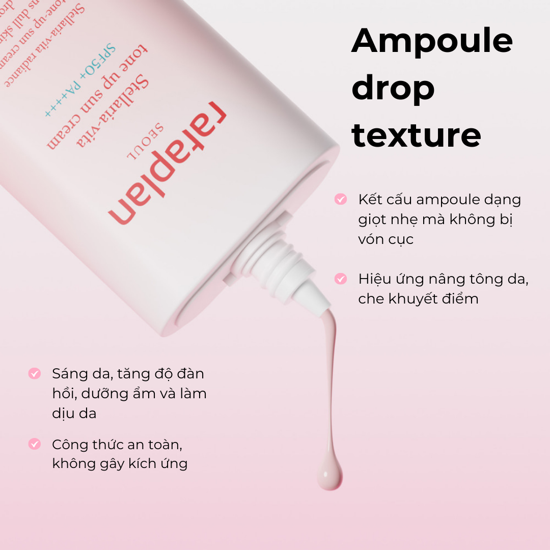 Thanh kem chống nắng nâng tông Stellaria-Vita Rataplan dưỡng sáng và chống tia UV 50ml