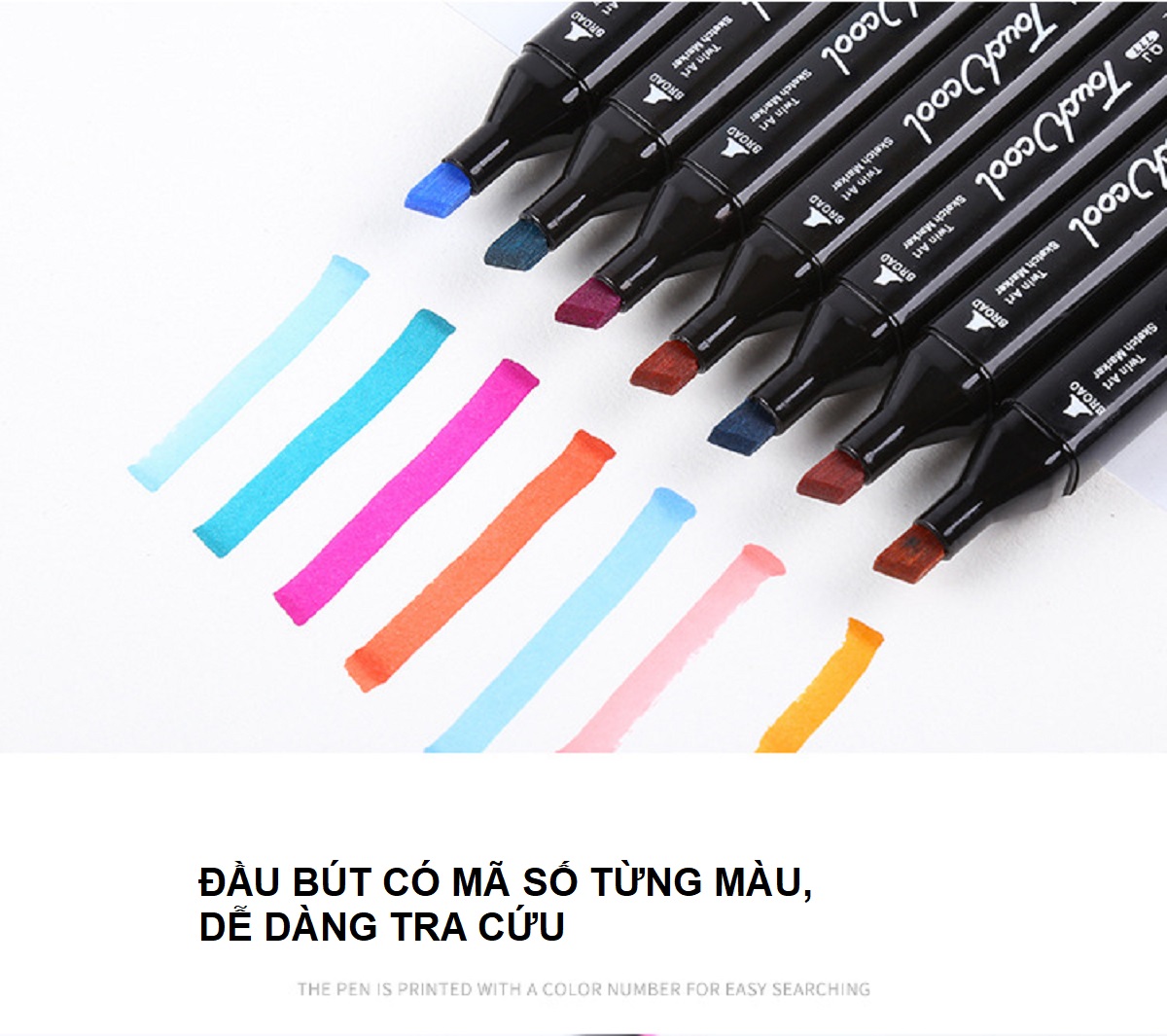 Bộ Bút 30 Màu Touch Marker Color Chuyên Nghiệp