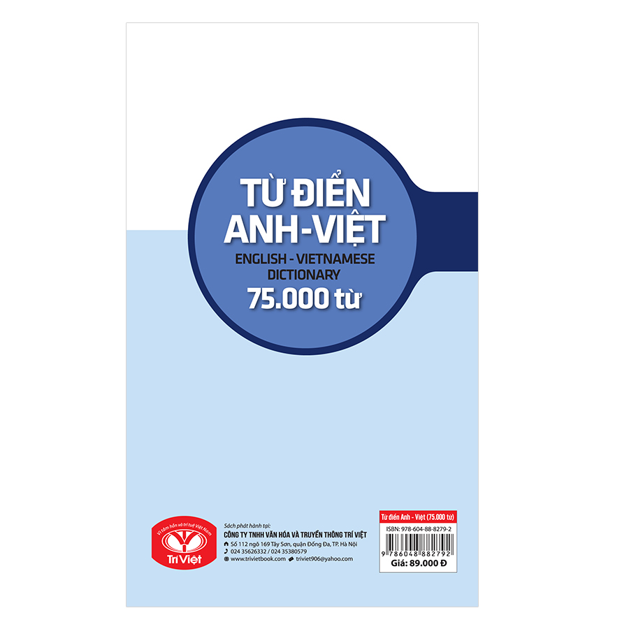 Từ Điển Anh - Việt 75.000 Từ